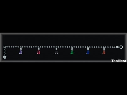 Tobilleras Plata al por mayor ref 9Z308. Mayoristas Plata al por Mayor