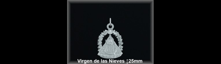 Medallas Virgen de Las Nieves Plata al por Mayor ref 33101s