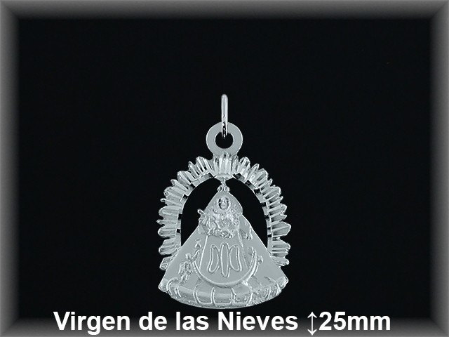 Medallas Virgen de Las Nieves Plata al por Mayor ref 33101s