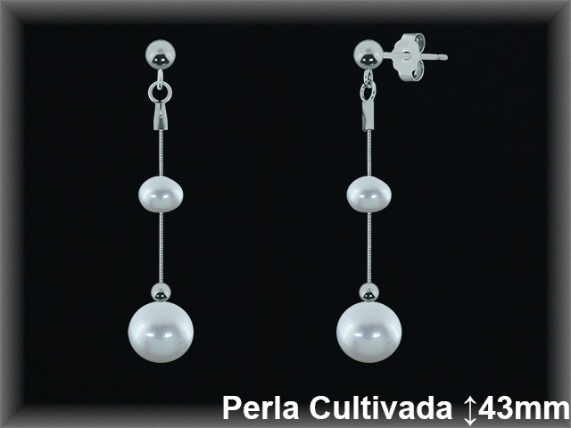 Pendientes Plata al por mayor ref R8609 Mayoristas Plata al por Mayor