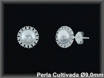 Pendientes Plata al por mayor ref R8674 Mayoristas Plata al por Mayor